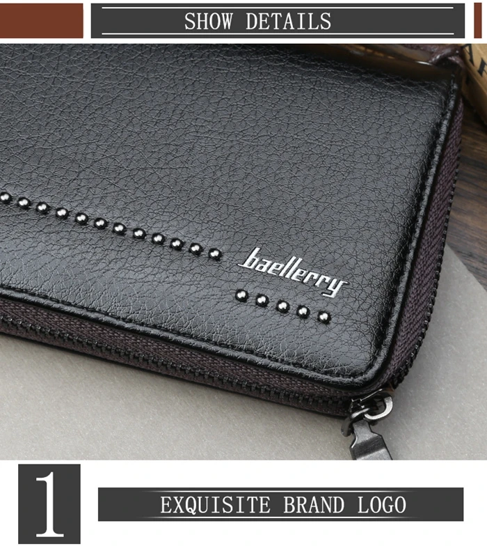 Manbang — portefeuille en cuir PU pour hommes, porte-cartes Vintage, nouveau Design de marque, pour les hommes d'affaires