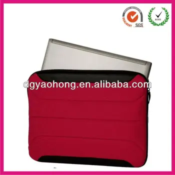 red neoprene bag