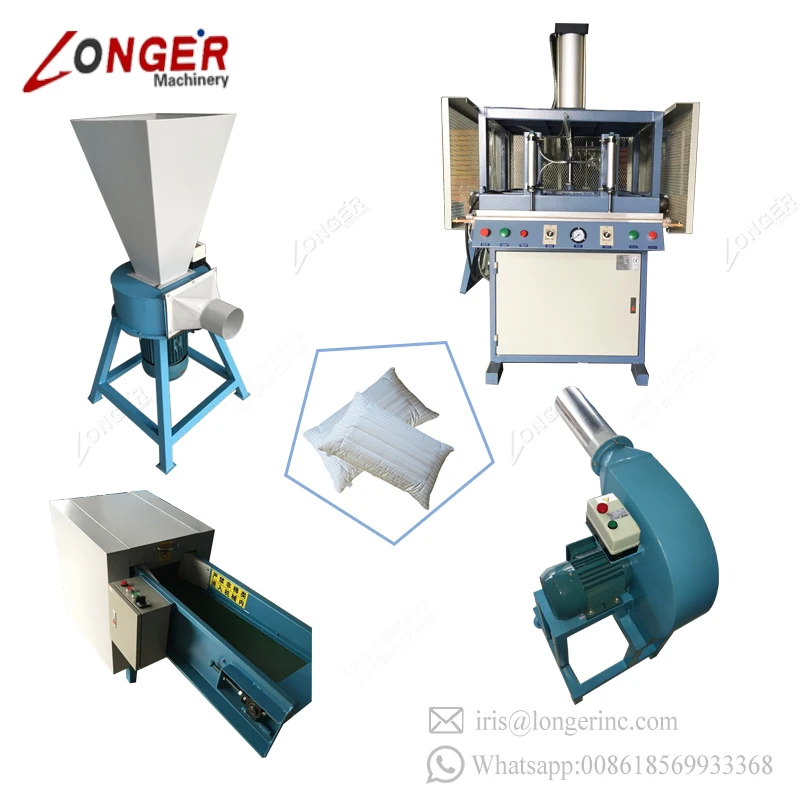Automatic Cotton Pillow Pressing Stuffing Compressing Making Machine Production Line Fiber