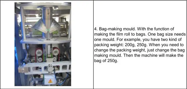 Screw feeder 1kg bag packing machine vertical packaging machine bagging machine