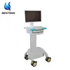 BT-LY005 hospital mobile doctor nursing laptop computer medical trolley workstation, medical computer crash cart with battery