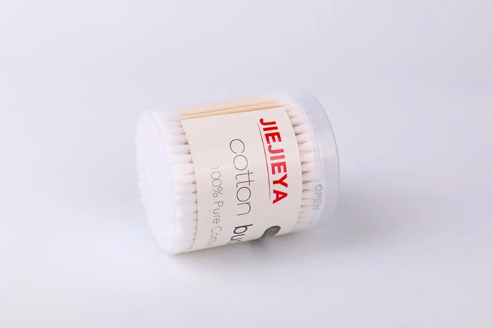 Natural Cotton Ear Swab Sticks In Plastic Round Tube Buy Cotton Swabs Sticks,Sterile Swab