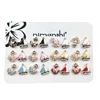 Newest 12 Pairs Assorted Enamel Kids Stud Earring Set Small Cute Summer Earring Children Brinco