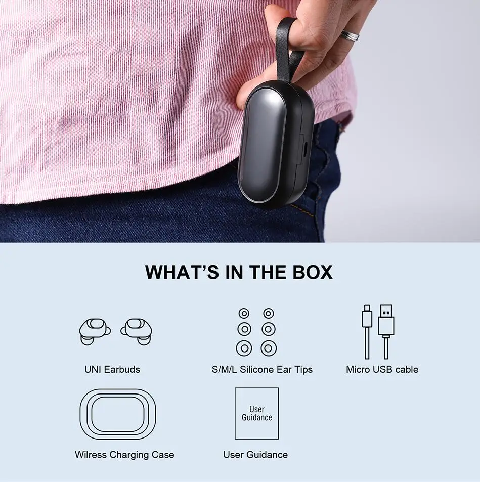 2019 High Quality TWS Earbuds Bluetooth 5.0 Earphone with Charging Case for Mobile Phone - ANKUX.COM