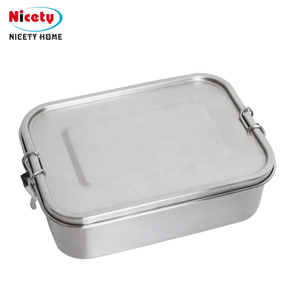 

18cm all Stainless Steel Food Container new Design large Holds a Well-Balanced Variety of Foods Eco Lunch Box Dishwasher Safe