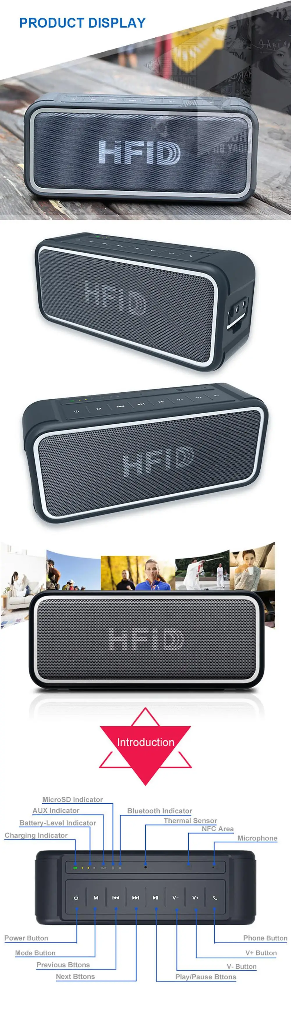 Extreme Sound Hi-Tech Powerful Subwoofer Bluetooth Speaker - ANKUX.COM