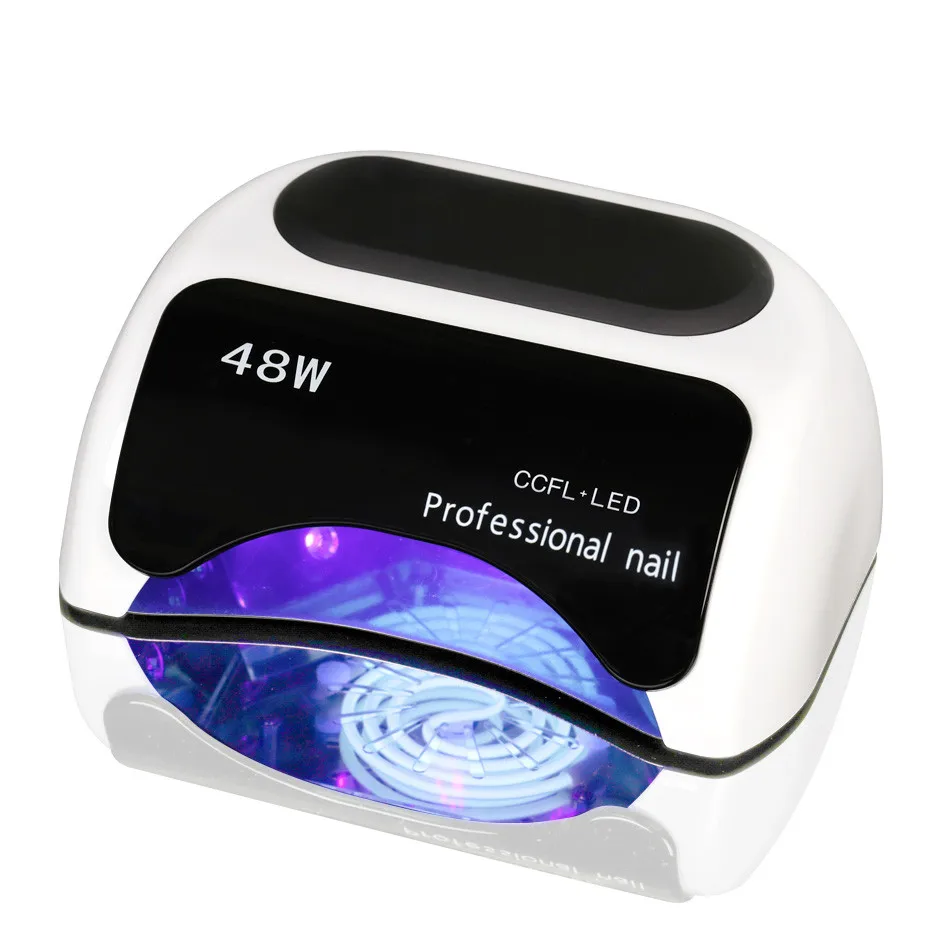 

Professional 48 W UV Lamp Nail Dryer For Nail Gel Varnish Curing Art Manicure Automatic Sensor Nail Tools, White;black;red.silver.pink.rose.gold