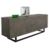 Modern gray reception counter furniture 2 person office table front desk furniture