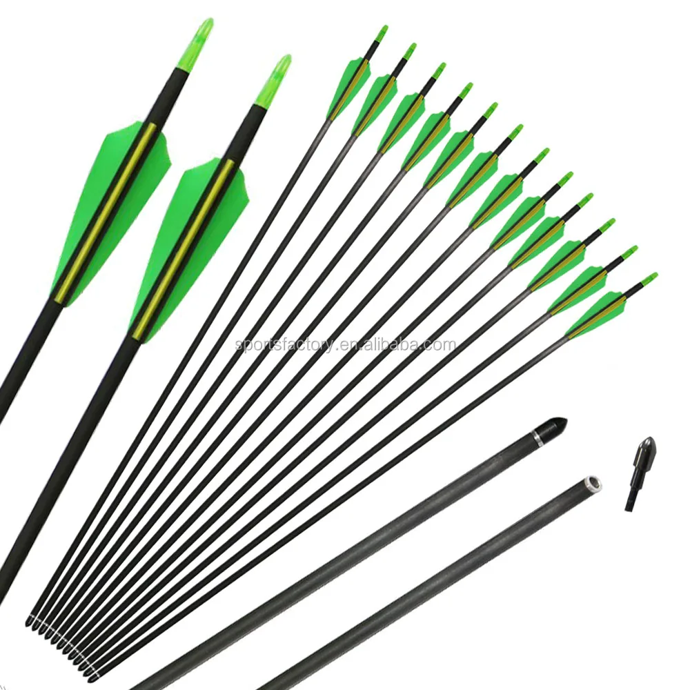 31inch Carbon Arrow Shaft Full Carbon Arrows Shooting Archery Bow And