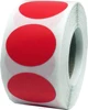 Factory Custom Round Color Coding Dot Label - Bulk Pack - One Roll Each Red, Yellow, Green, Blue, Orange - 500 Per Color