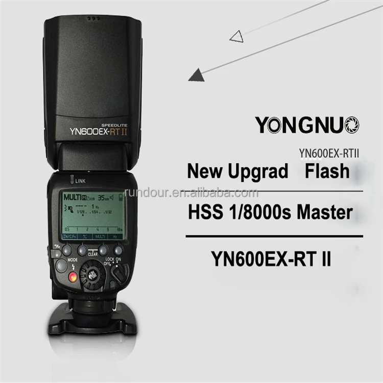 Original brand YONGNUO YN600EX-RT II 2.4G Wireless HSS 1/8000s Master Flash Speedlite for Canon Camera as 600EX-RT II Electronic