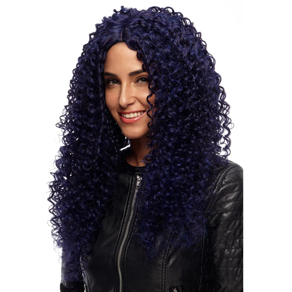 

Noble Hair Lace Front Lovely Wig 24inch Jerry Curl Synthetic Wigs for Black Women