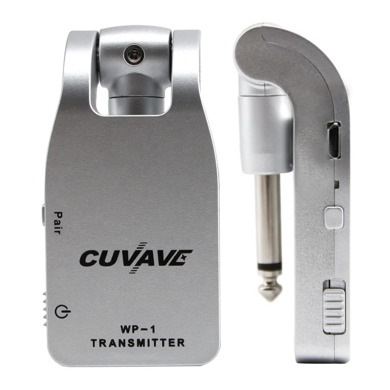 

Best sale guitar wireless system transmitter and receiver connector with a cheap price, Silver