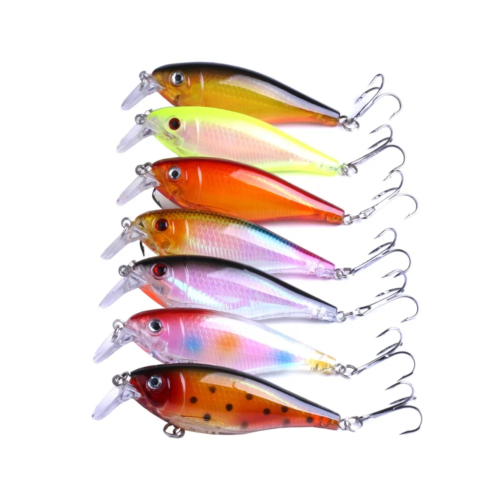 

Hengjia 9cm 13.5g hard Minnow fishing lure crank bait fishing tackle, 7 colors