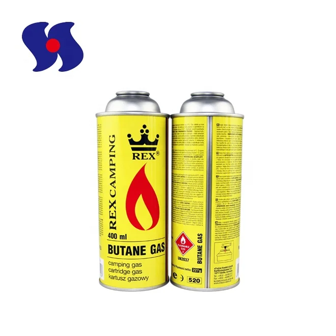 
Butane Gas Cartridge Aerosol Tin Can with Valves 