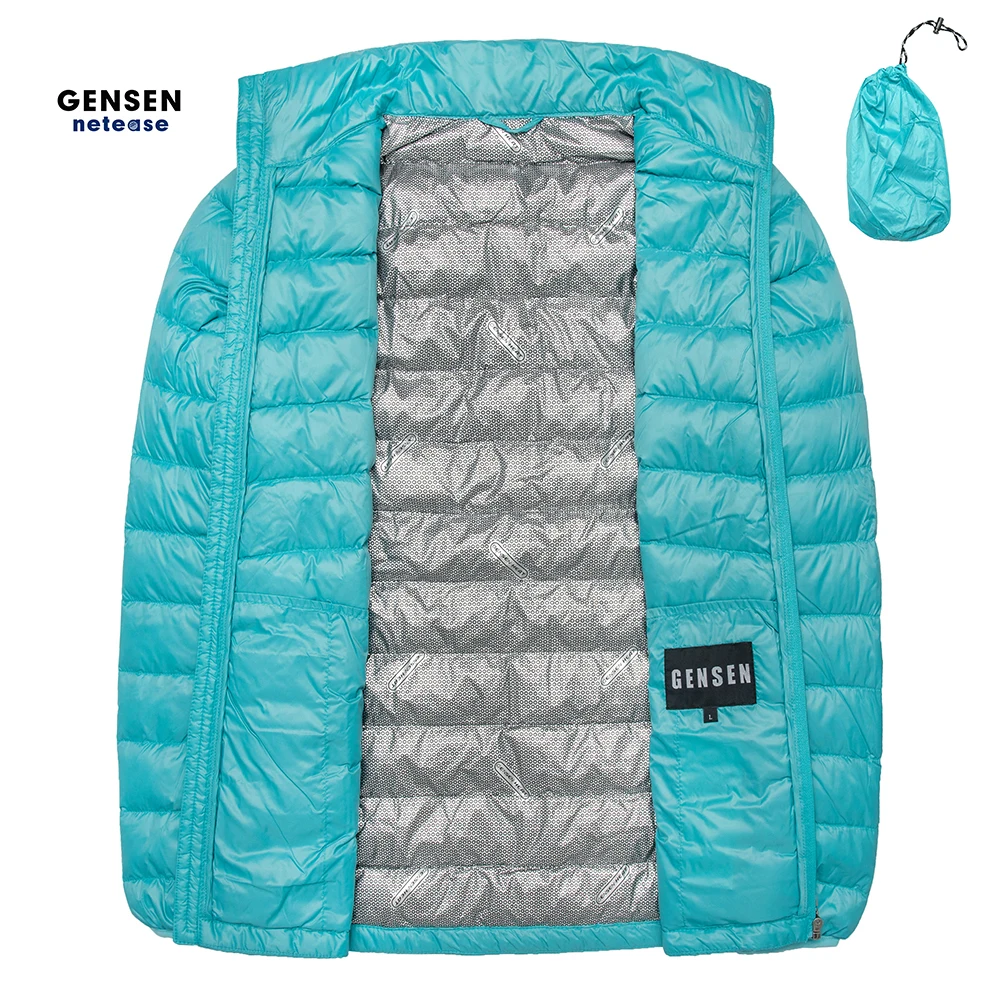 

Ultra Light Down Jacket Down Coat Girl Professional Customization, Black\red\purple\green\lake blue