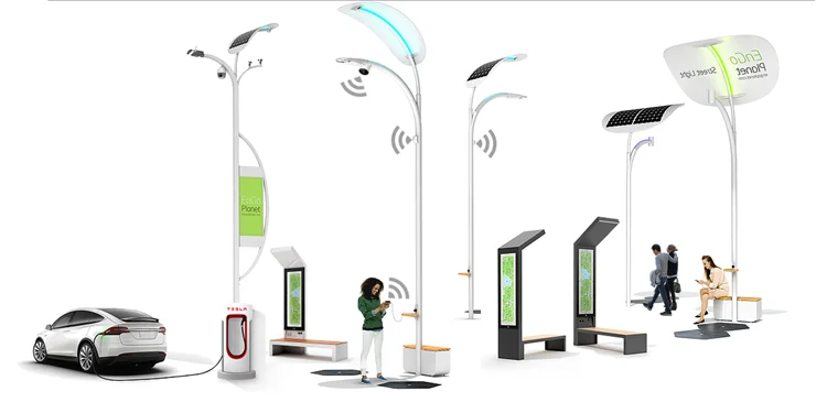 camera smart solar street light
