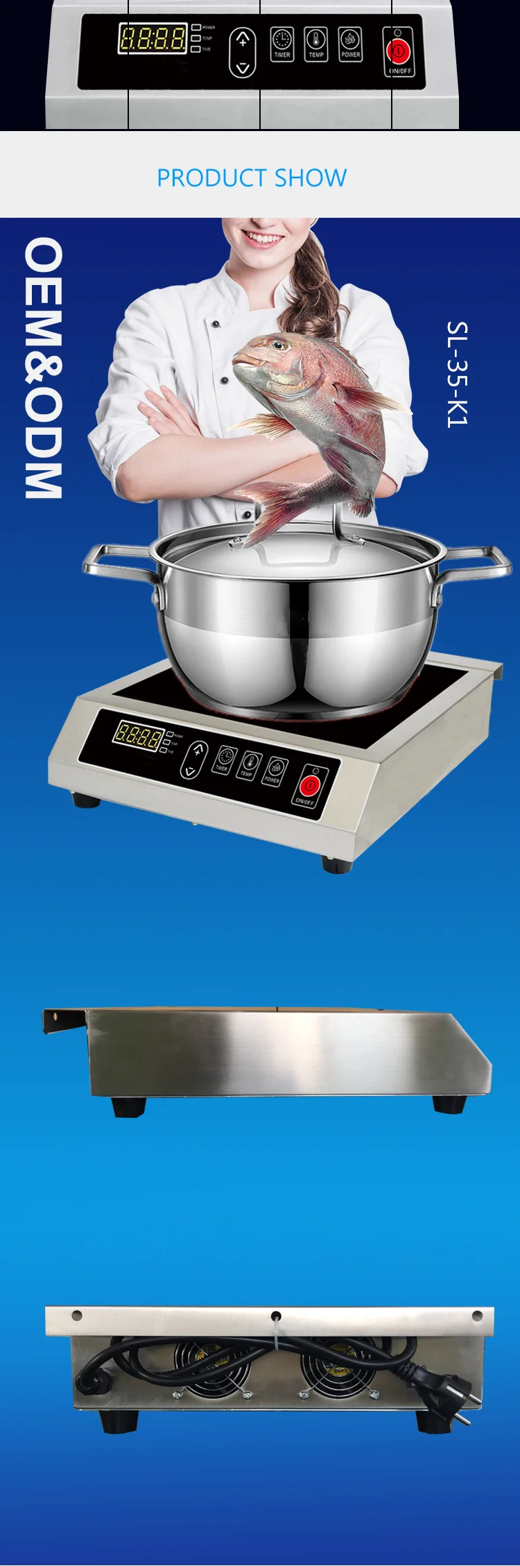 Cooking Appliances 110v 220v Spare Parts Commercial Electric Cooker