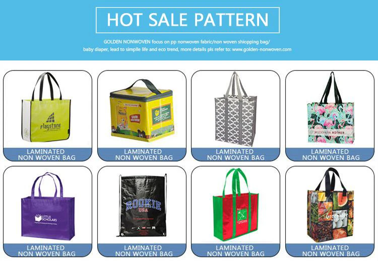 Promotion Cheap Colorful Print Nonwoven Laminated Shopping Bag Manufacturer From China