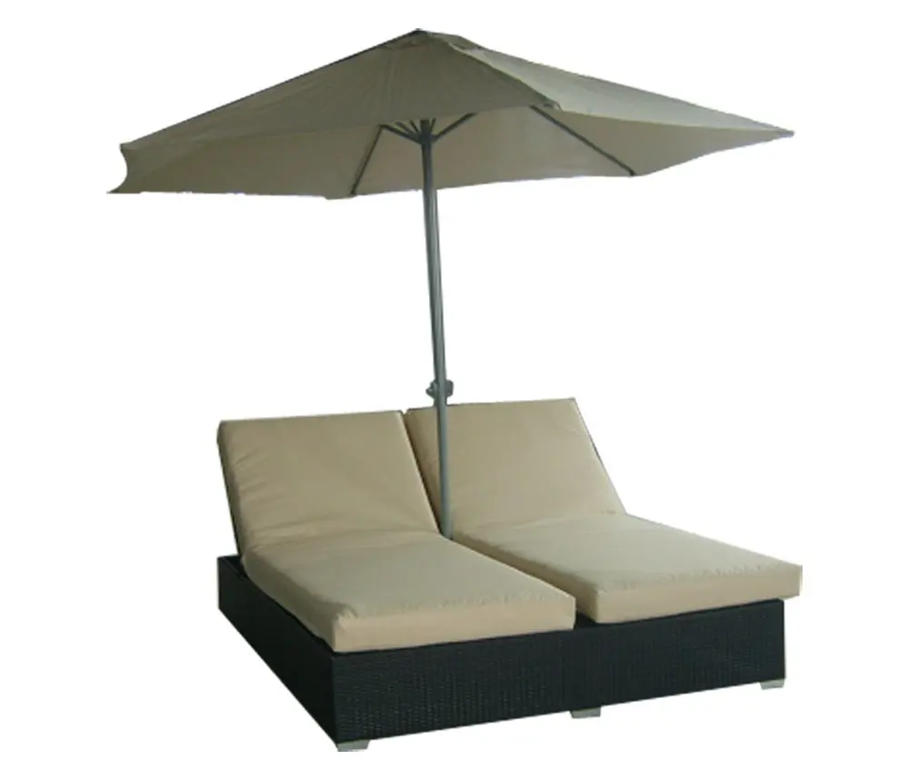 Patio Rattan Oval Sunbed Or Garden Wicker Lounge - Buy Rattan Sunbed ...