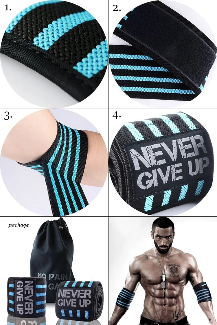 Elbow Wrist Wraps Elastic Elbow Support for Weightlifting Workout Bodybuilding Gym Fitness