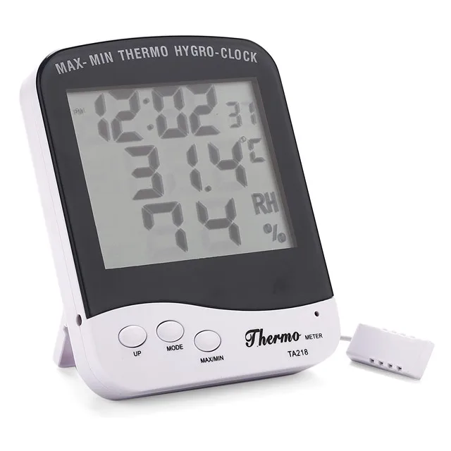 

Household max min Magnet Mounted Digital Window Temperature Meter Room Table Luxury Thermometer Clock temperature humidity
