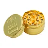 Hot Sale Alloy Herbal Herb Tobacco Grinder Spice Weed Grinders Smoking Pipe Accessories Gold Smoke Cutter
