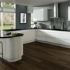 2018 Hangzhou Vermont U Sharped White High Gloss Lacquer Round Corner Base Cabinet Kitchen