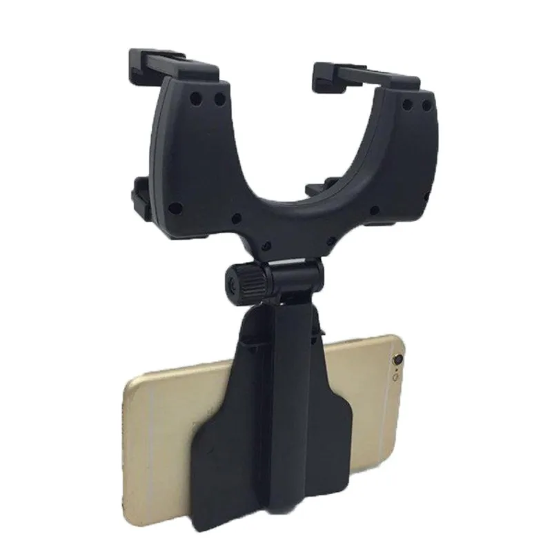 Abs Car Rearview Mirror Car Mount Holder For Mobile Phone,Swivel Rearview Mirror Stand,Multi