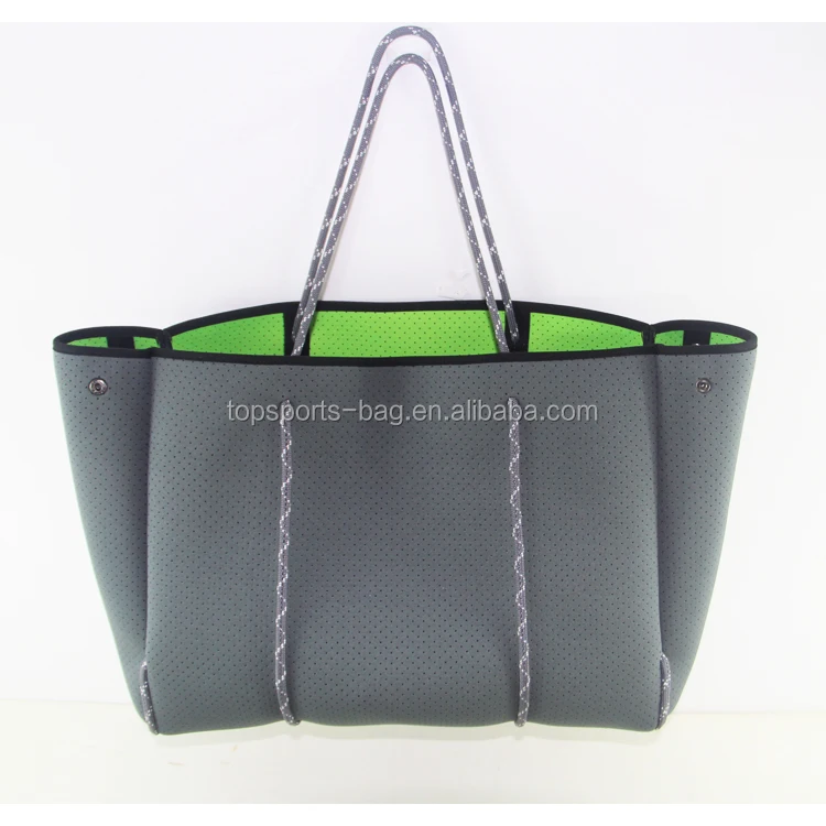 

Large Perforated Fluorescent Inner Pouch Neoprene Gym Neoprene Shoulder Bag