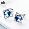 embellished with crystals from Swarovski Women Jewelry Earring Stud