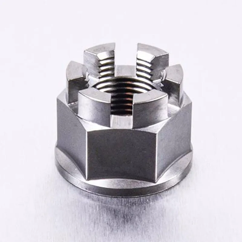M10 M16 A2 A4 Ss304 Ss316 Stainless Steel Slotted Flange Castle Nut