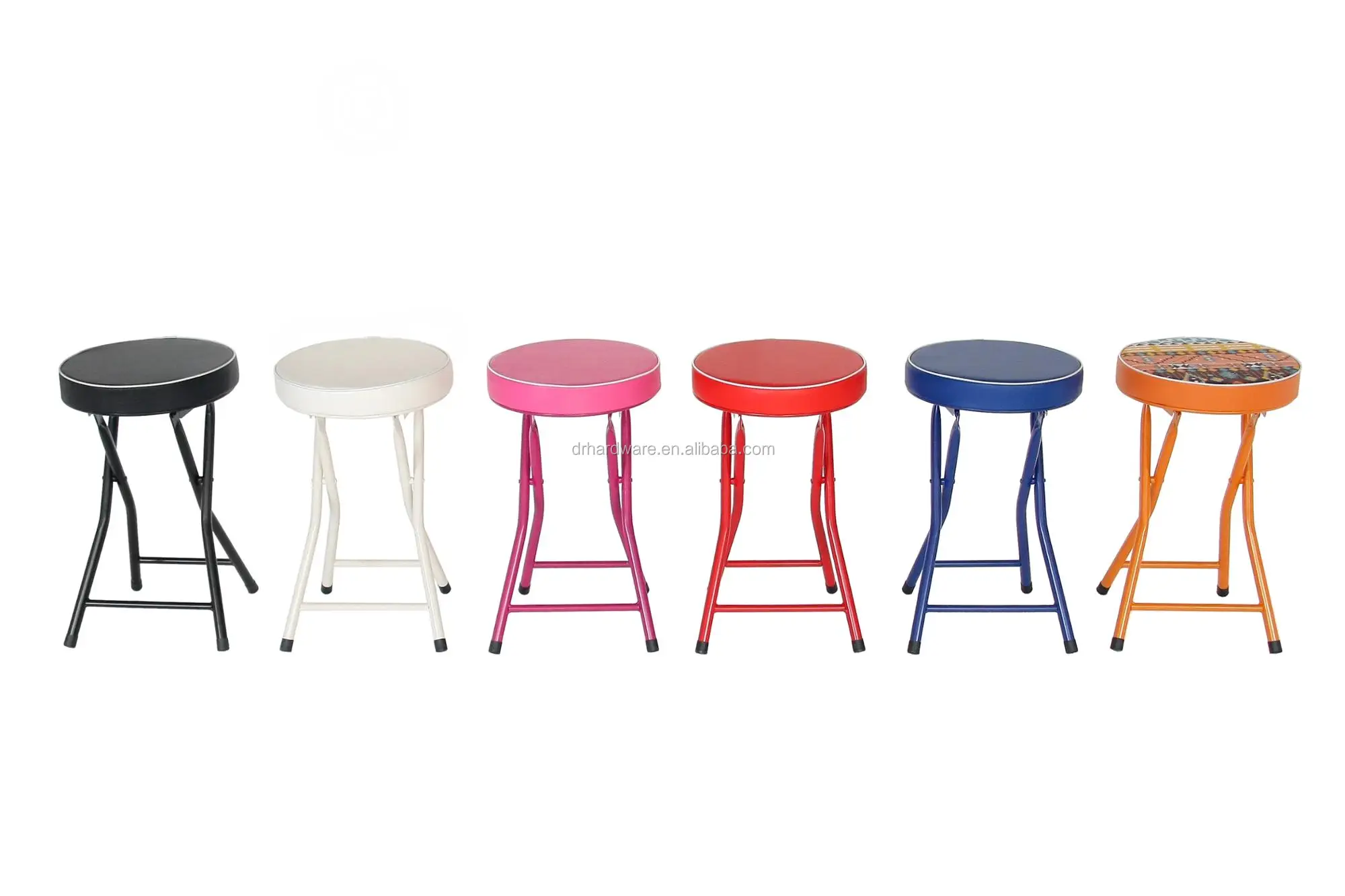 Leisure Metal Portable Round Camping Foldable Outdoor Garden Stool