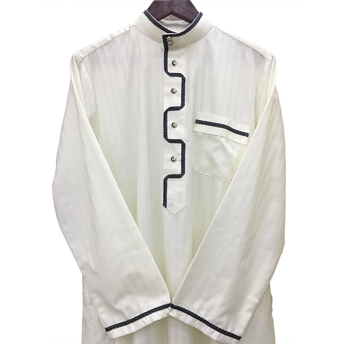 

wholesale saudi arabic new design jubba thobe for men, 2 colors mix