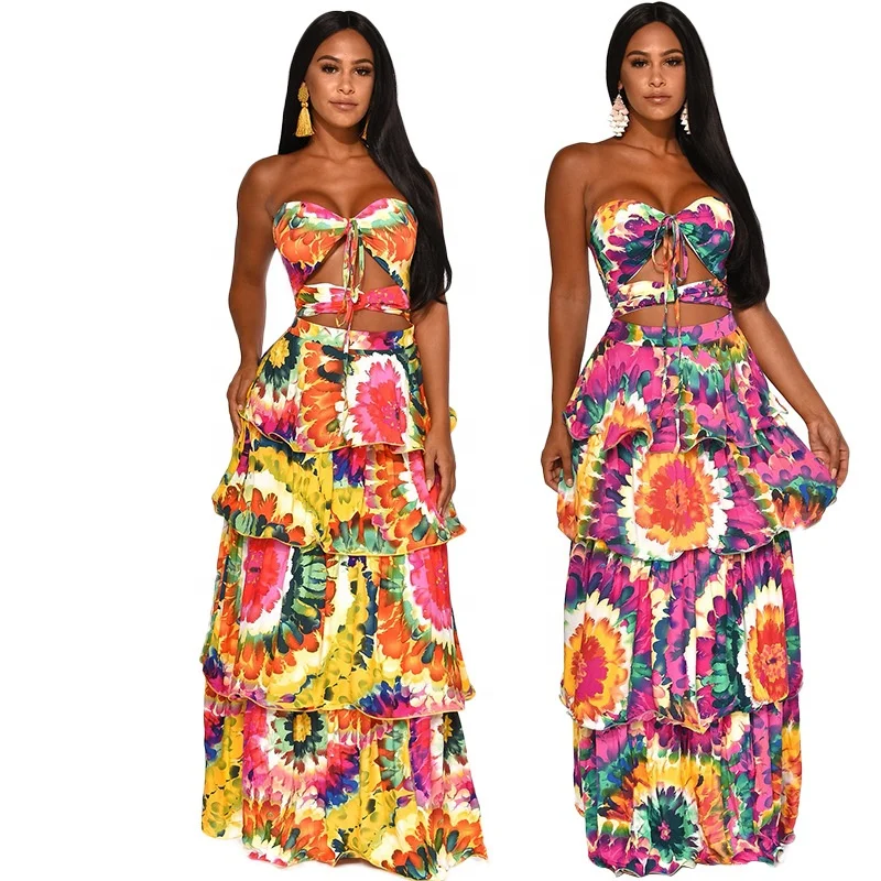 

B23584A Sexy print dress cake dress, Picture