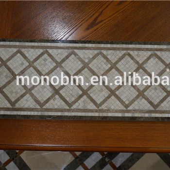 Italy Grey Composite Marble Floor Border Design For Home Decor