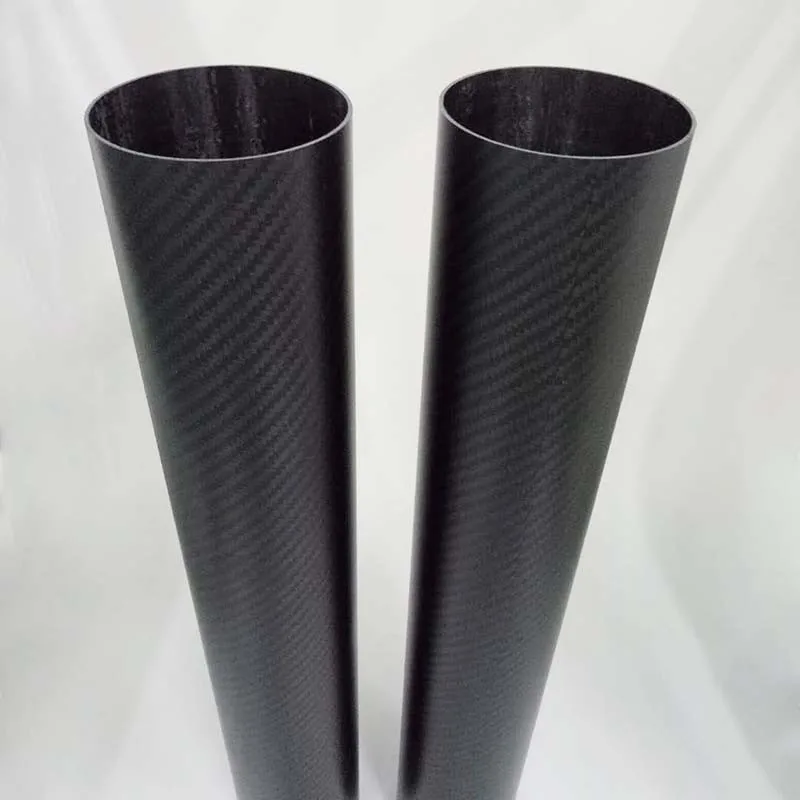 Large Diameter 120mm 150mm 200mm Pure Carbon Fiber Tube Pipe With 3k