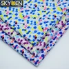 Skygen 100% organic cotton plain weave soft digital printed designs clothing material fabric