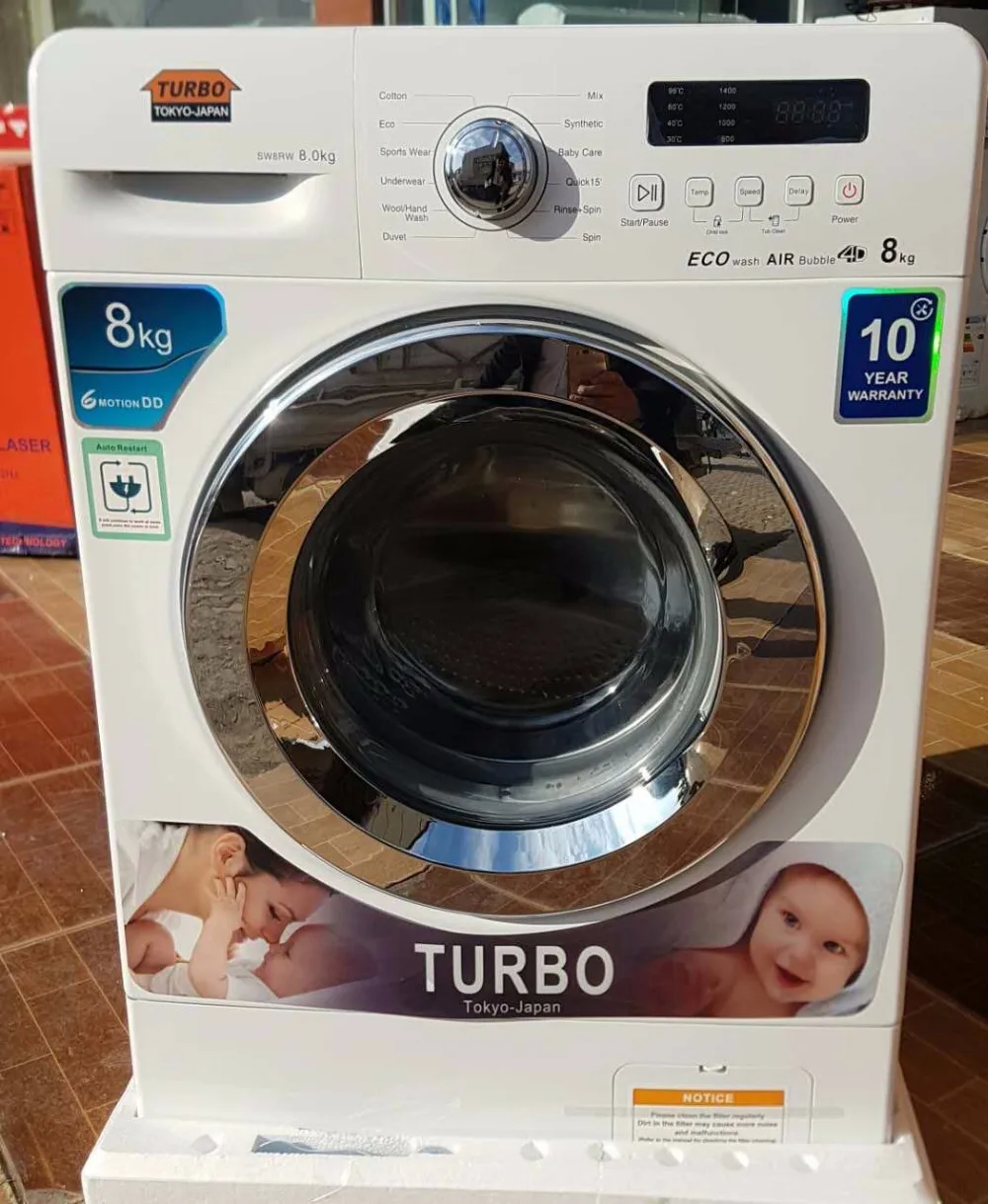 Home Use Universal Motor Automatic Front Loading Washing Machine