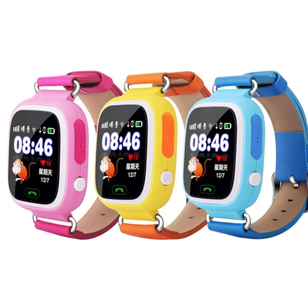 

2017 Best Selling Q90 GPS LBS Wifi Smart Watch SOS Kids GPS Smart Tracker for Children, Orange;blue;pink