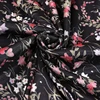 High quality 100% polyester flower pattern heat transfer printed silk chiffon fabric for lady dress