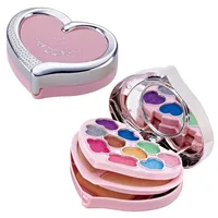 

New Small 3 In 1 Make Up Makeover Cosmetics Eyebrow Lighted Mini Set Makeup Kit For Beginner No.