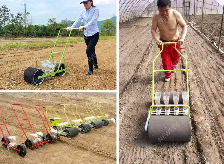 NEWEEK turnip onion seed planter hand push vegetable seeder