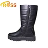 High Top Winter Warm Navy Zipper Kinky Children Kids Long Boots