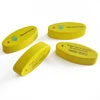foam printed logo oval shape floating key chain PU