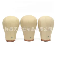 

21 22 23 24 inch Wig Display Styling Head Cork Canvas Block Head Mannequin Head With Mount Hole