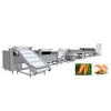 OEM High quality SUS304 Rhizome Root Vegetables food bubble rolling scrubbing spraying processing Assembly Line