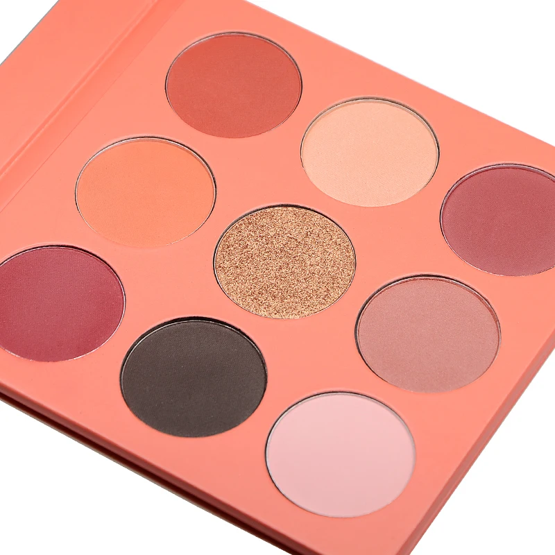 

9 colors private label eyeshadow palette glitter eye shadow