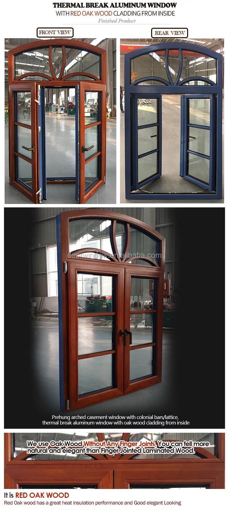 Professional Double swing opening aluminium casement window safety glass aluminum inswing windows and doors glazing