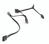4pin IDE to SATA Power cable Molex 4Pin to 5 SATA connector for HDD SSD 18AWG